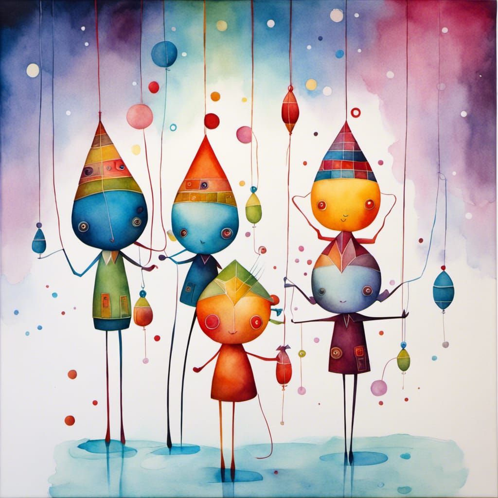 String Puppets Party AI Generated Artwork NightCafe Creator