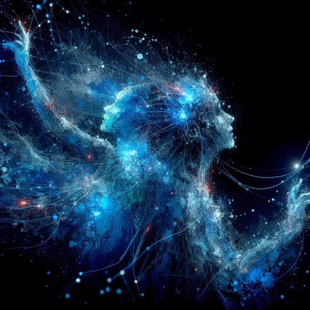 double exposure beautiful fantasy DALL-E 3 portrait landscap...