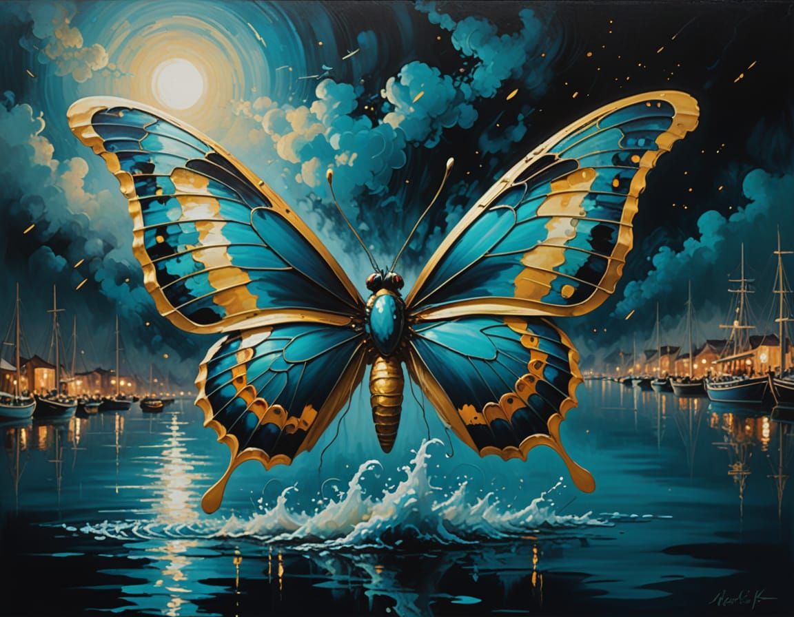 Mediterranean fantasy butterfly.  by @Eldorado