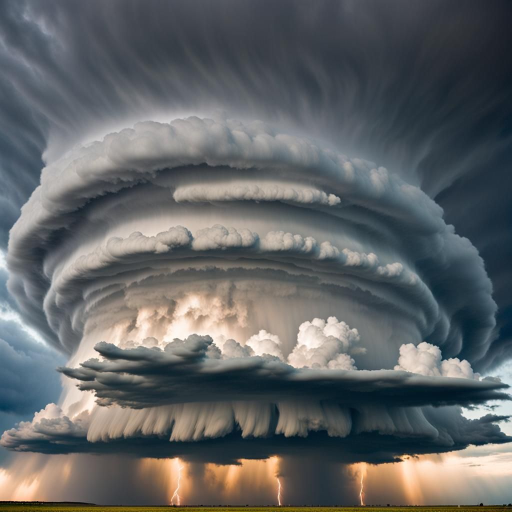 Mothership Supercell on the Great Plains - AI Generated Artwork ...