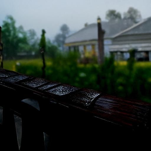 Porch On a Rainy Day