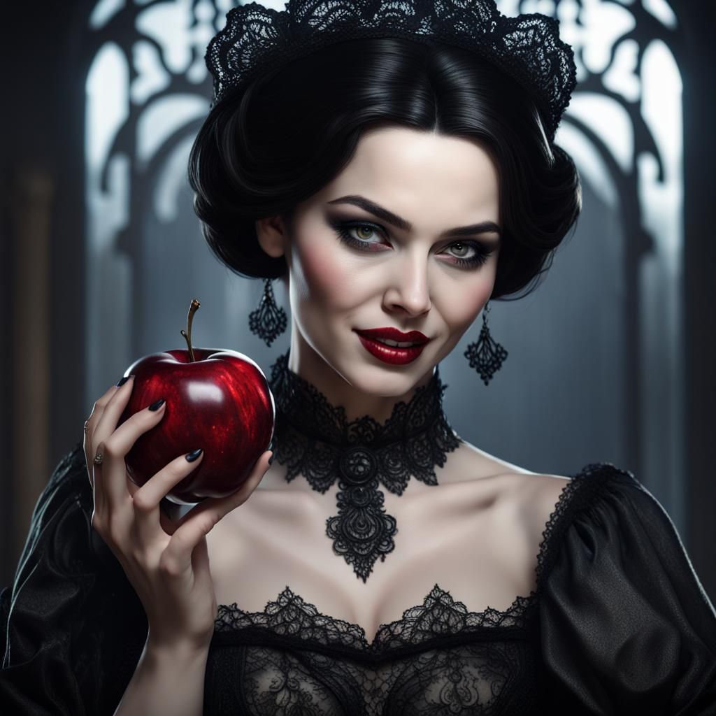 Gothic Snow White with Poisoned Apple