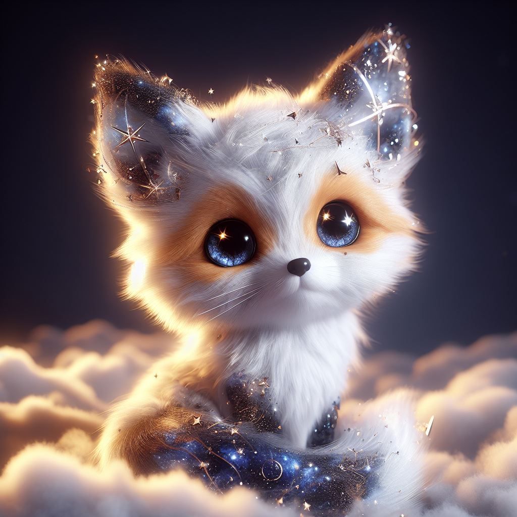 Starry cloudy fox #2