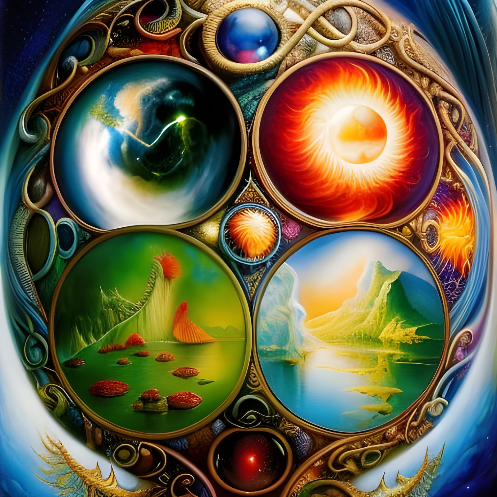 Elemental Orb of the Conjurer  by @Art of Art