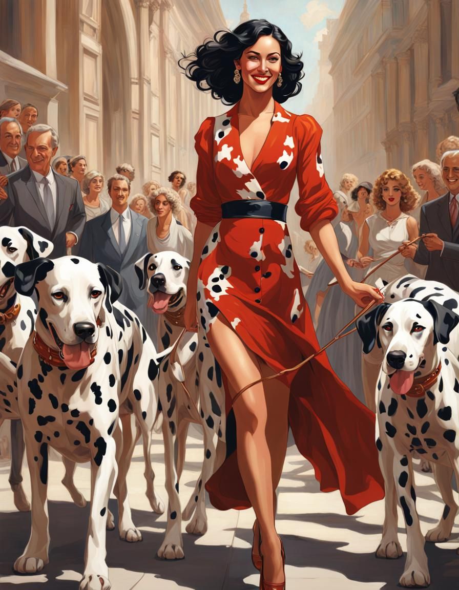 The local dog walker seemed to attract a lot of attention