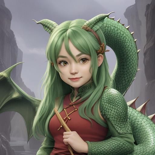 Friendly Dragon Generated by AI