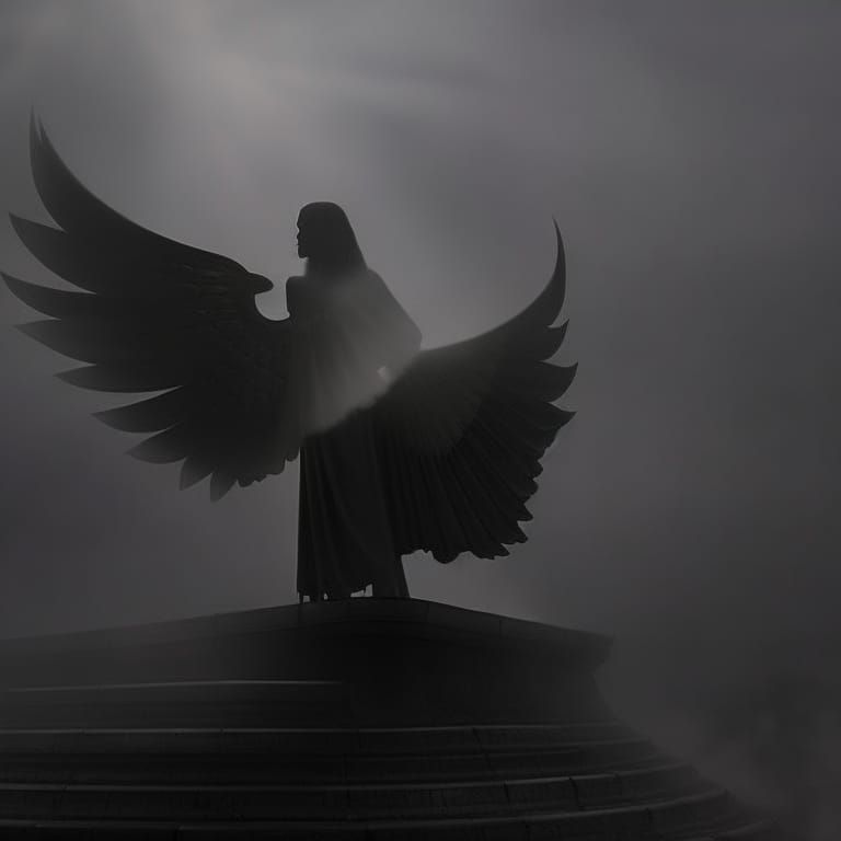 Fallen Angel Rising - AI Generated Artwork - NightCafe Creator