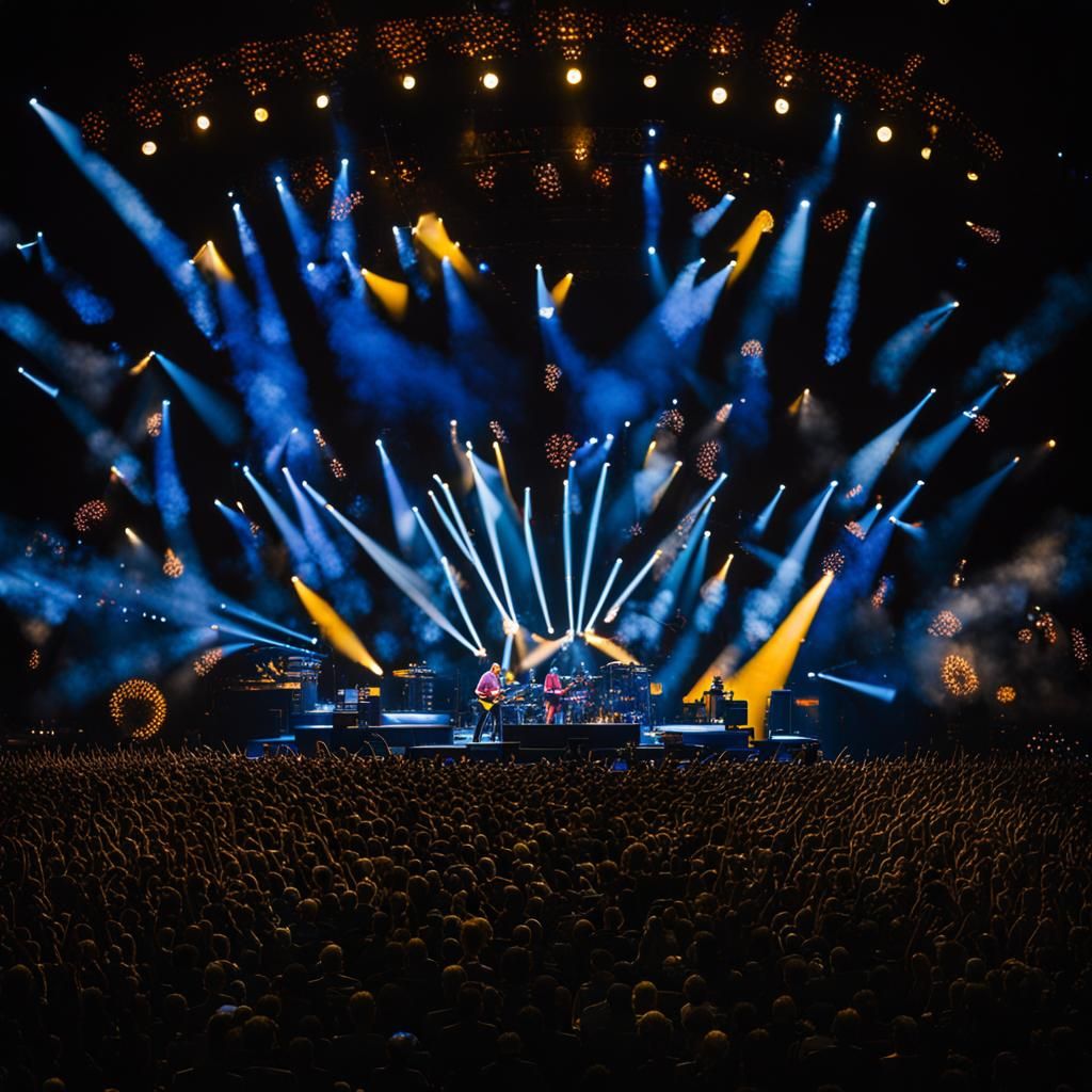 phish concert Professional photography, bokeh, natural light...