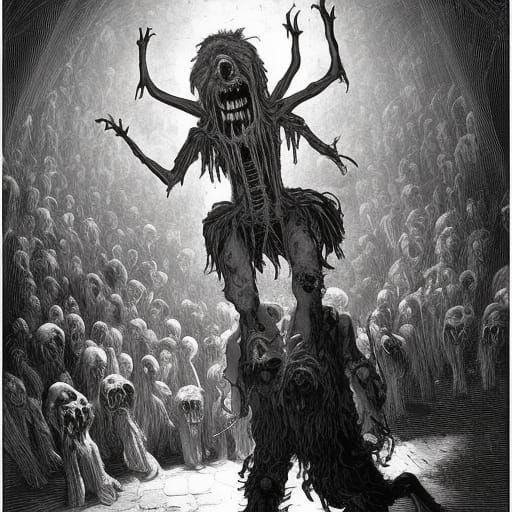 Zombie Muppets in a haunted theater.