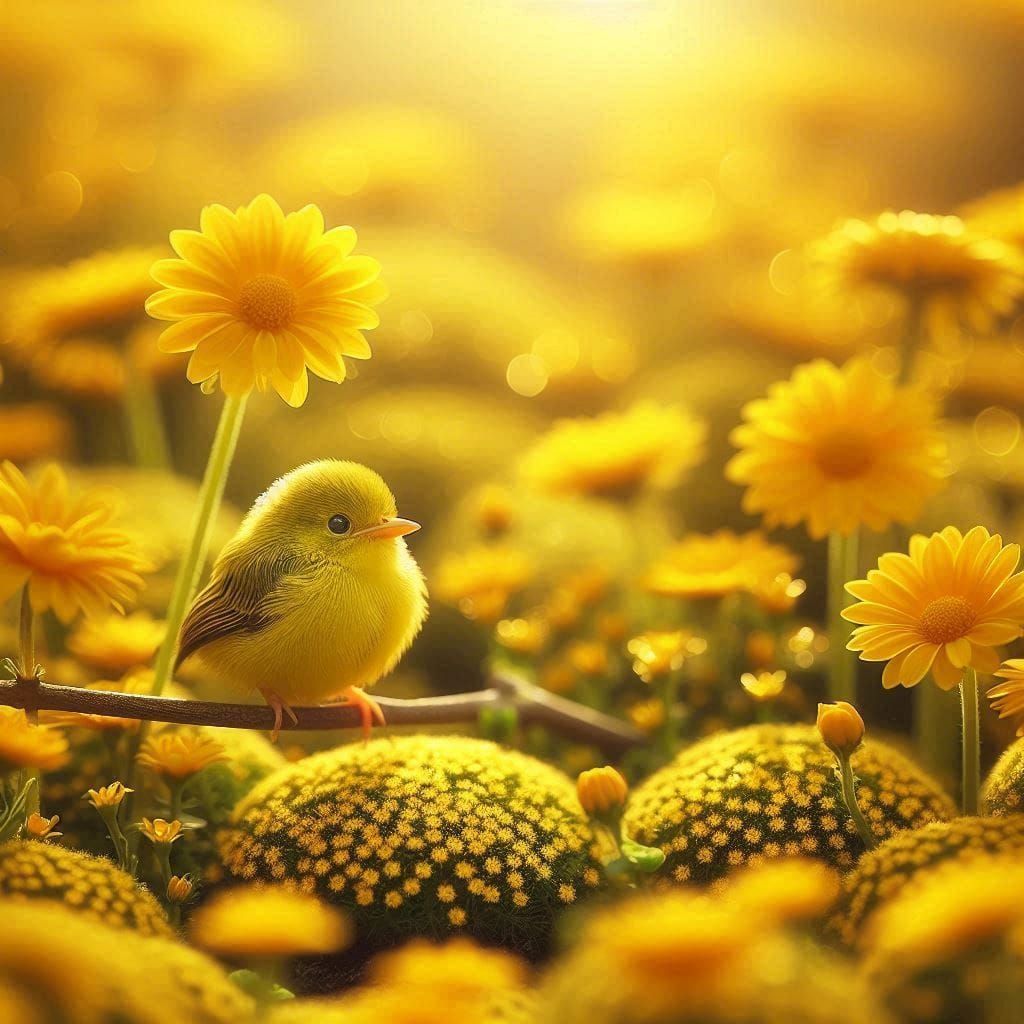 Yellow in Nature  by @Rosie