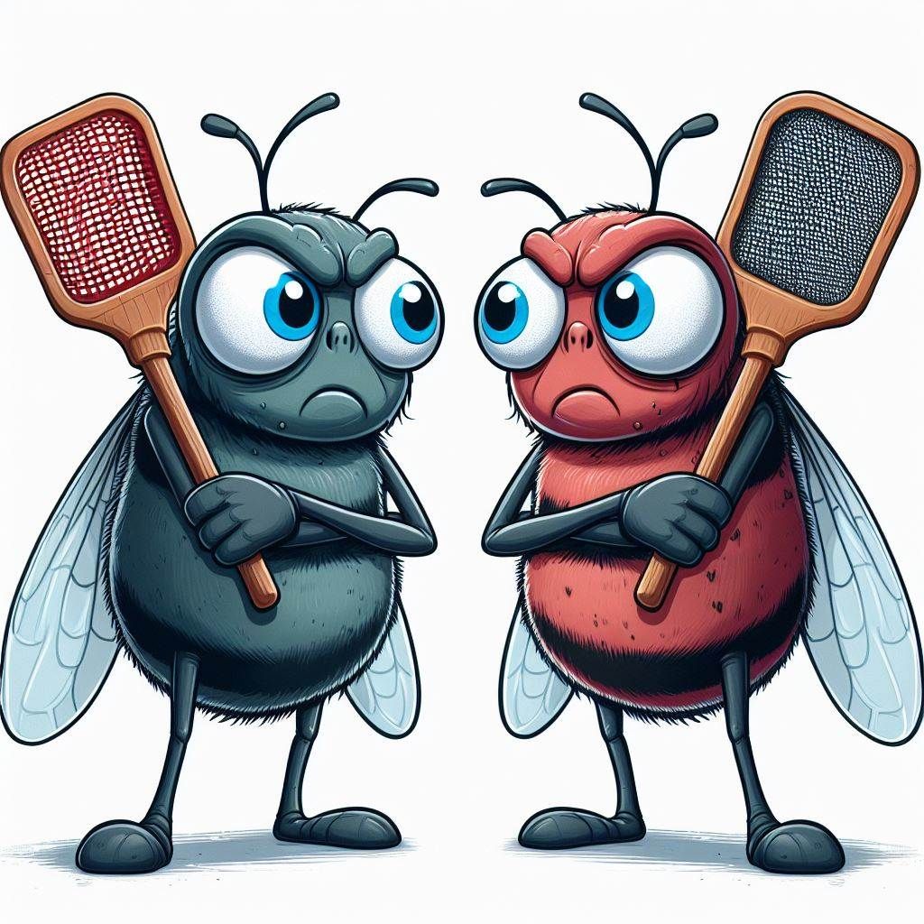 With weapons like that, the duel was serious.