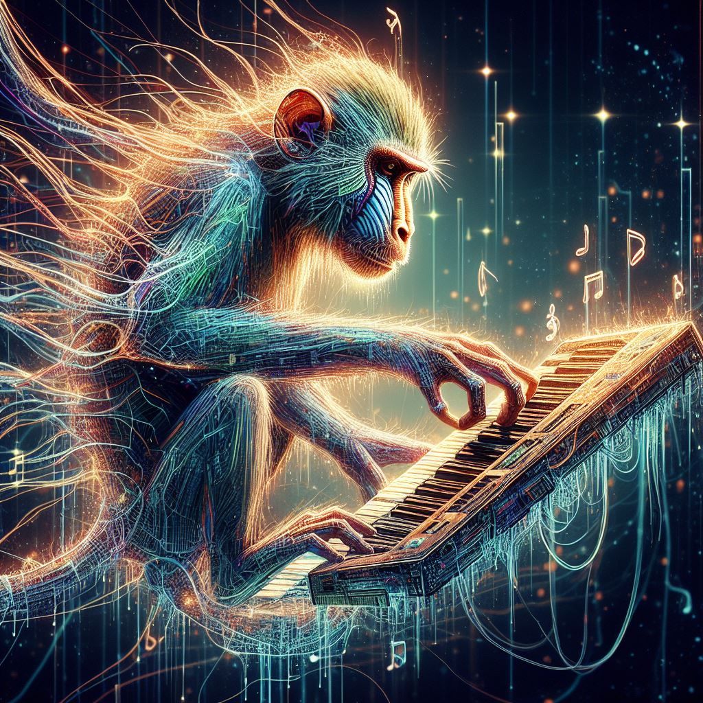 Monkey on keyboard