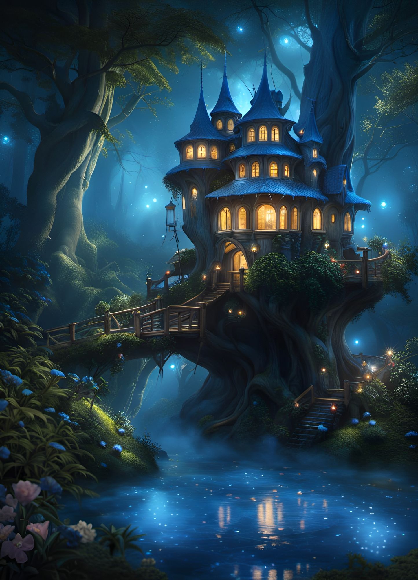 Magical B&B - AI Generated Artwork - NightCafe Creator