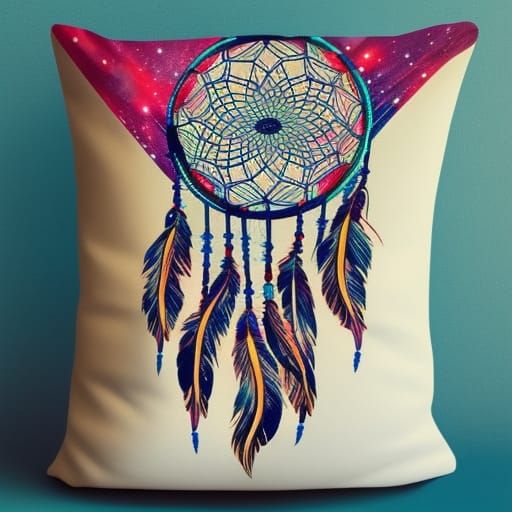 Dream Catcher Pillow Case AI Generated Artwork NightCafe Creator