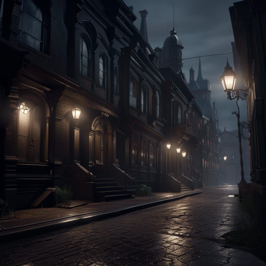 Dark Victorian Street