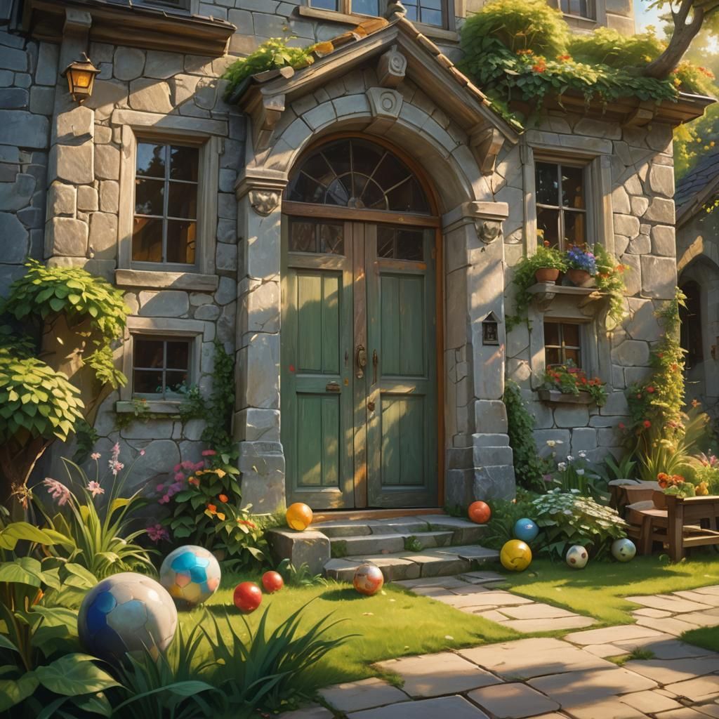 Whimsical Children's Home: Fantasy Matte Painting