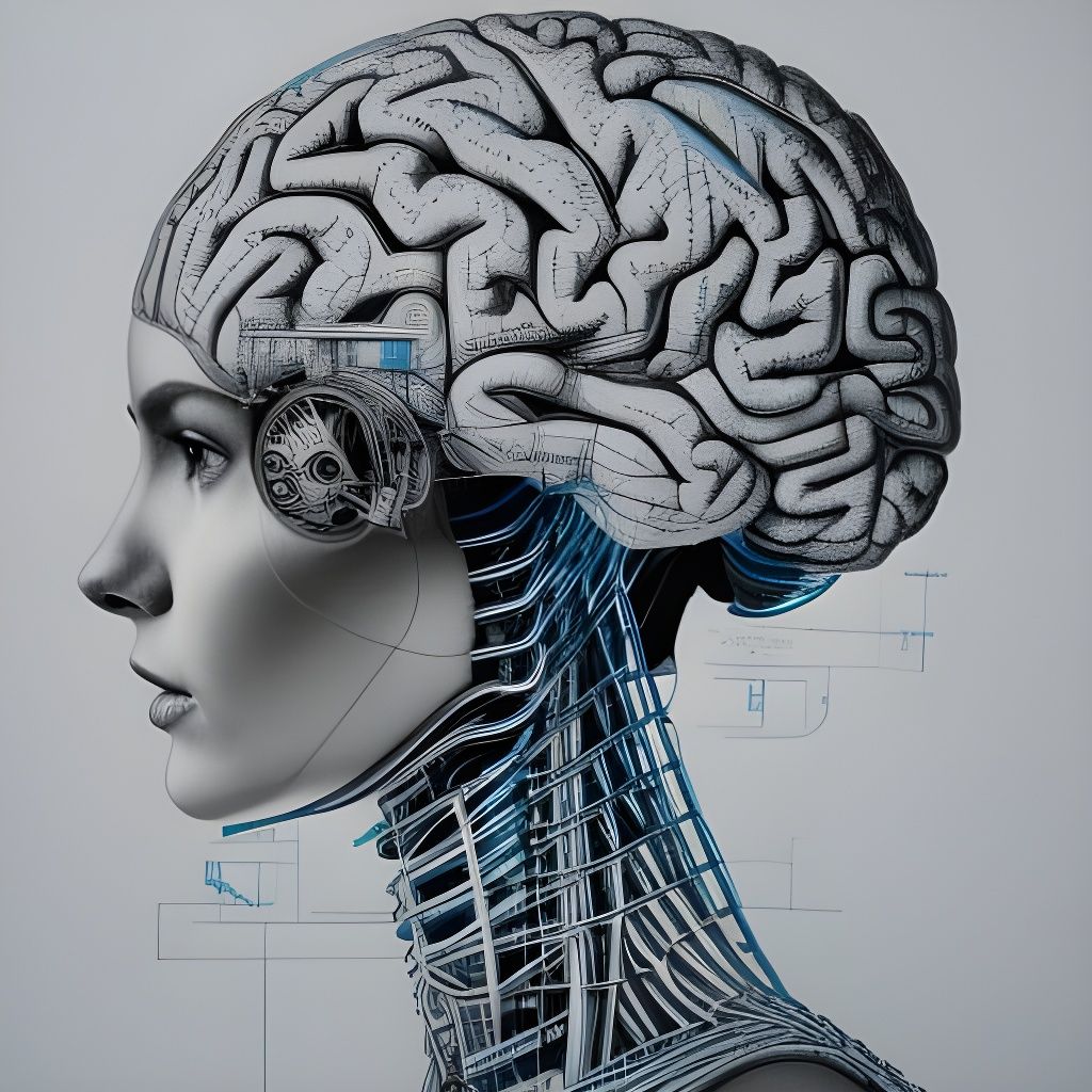 Blueprint of A.I. Enhancer AI Generated Artwork NightCafe Creator