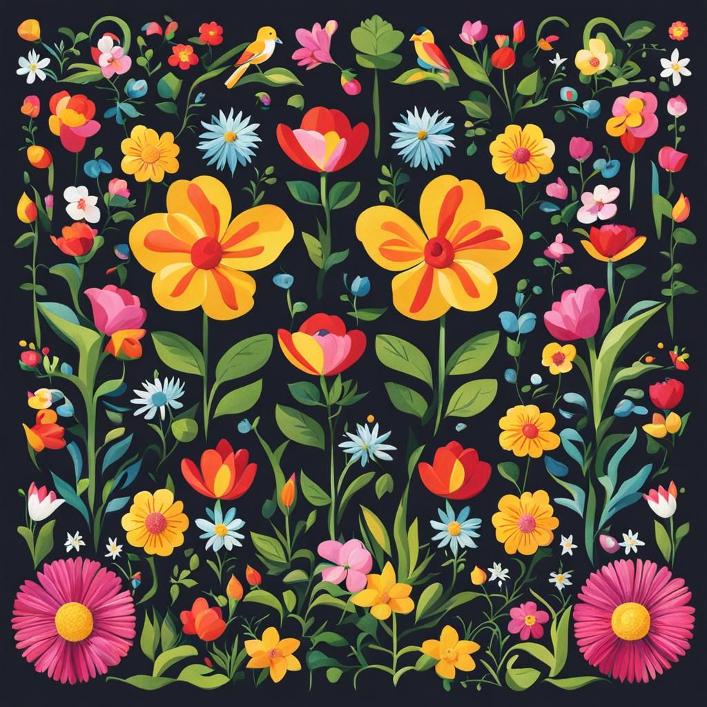 Spring garden