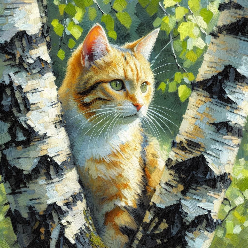 Purr-spective from the woods