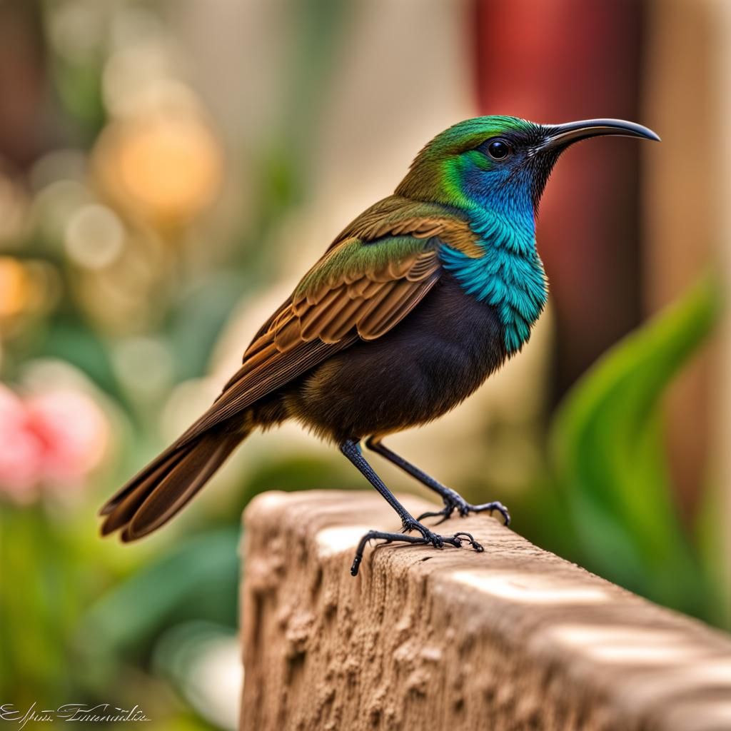 Palestine Sunbird AI Generated Artwork NightCafe Creator