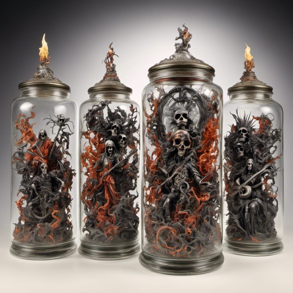 Metal bottle collection ___