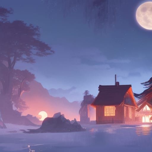 moon war ice fire village scary