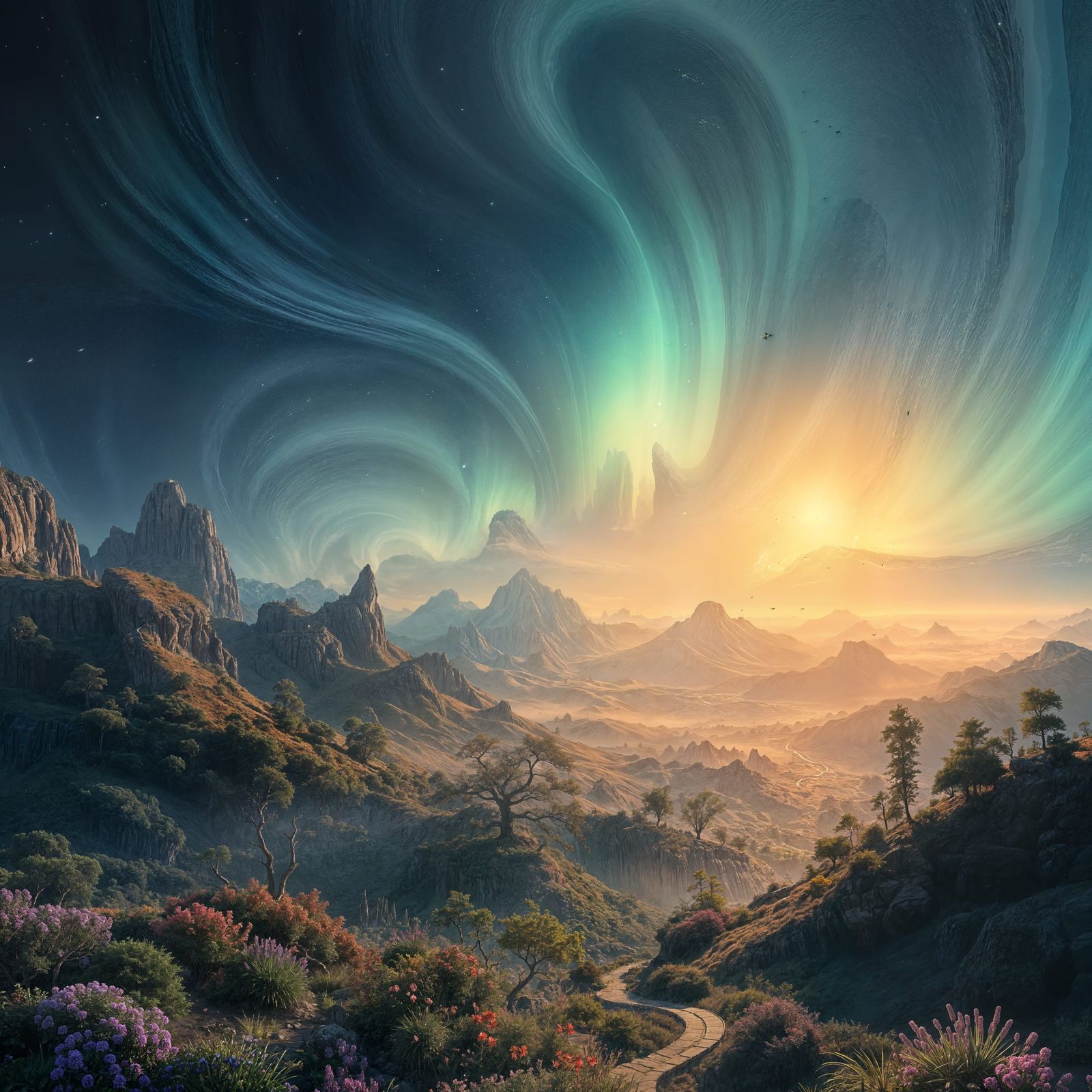 Ethereal Dreamworld Landscape