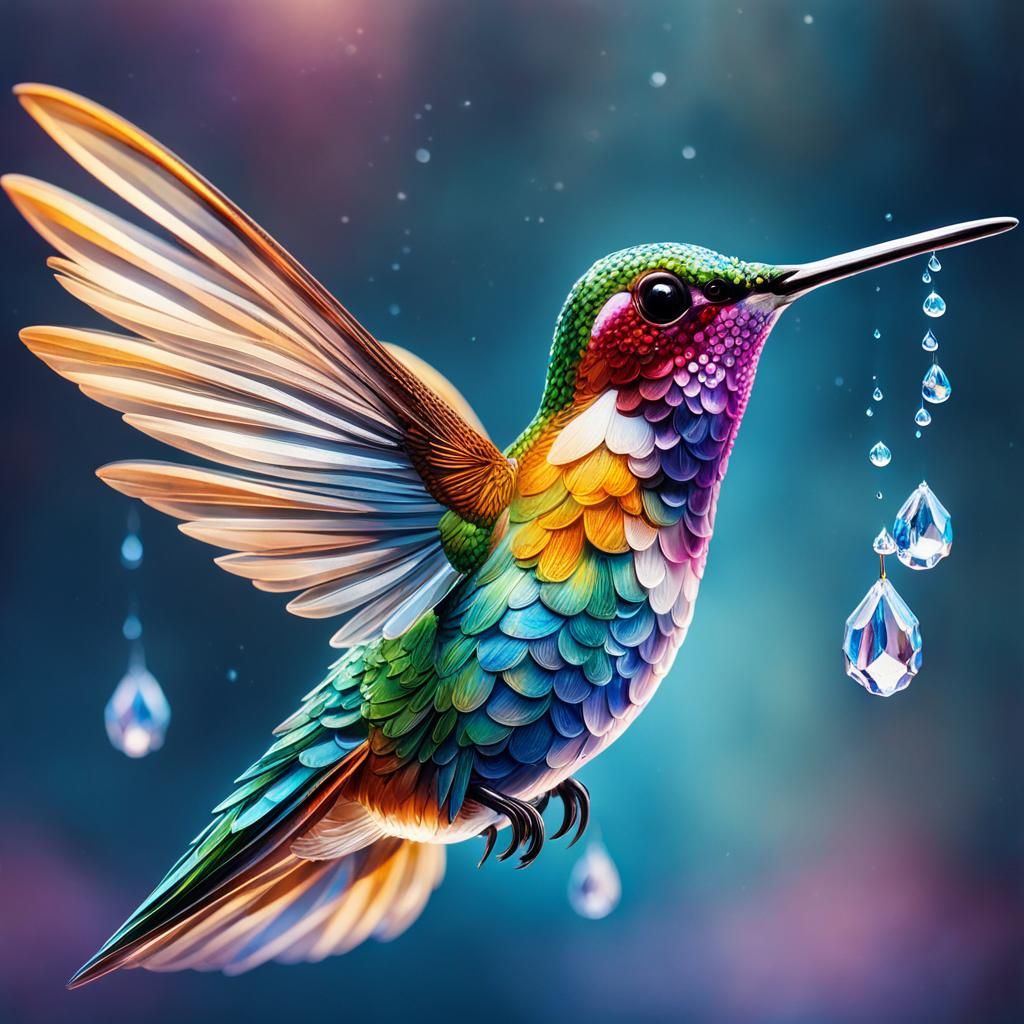 Colibri faisant sa part   by @Raphaelle