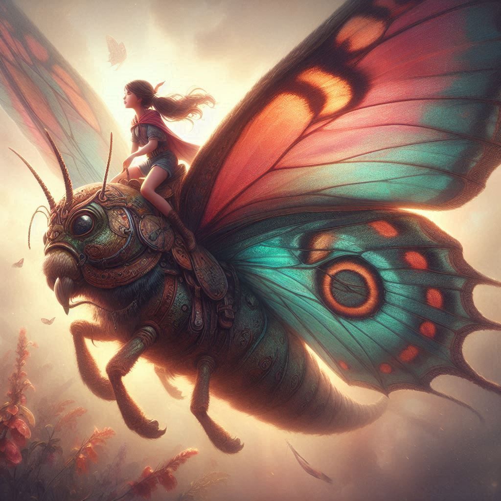 Riding a butterfly
