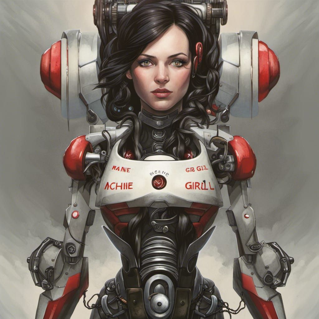 Machine Girl AI Generated Artwork NightCafe Creator