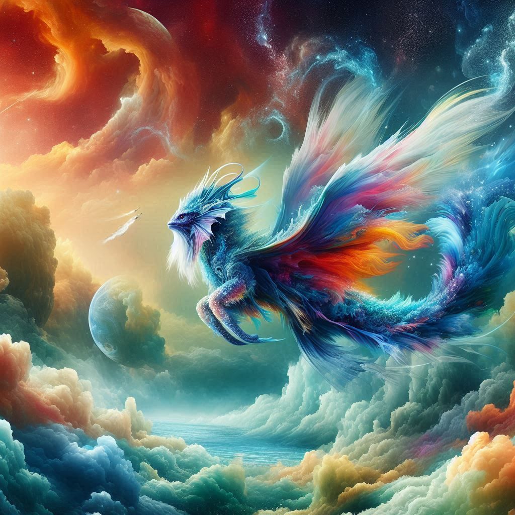 Extraterestrial cosmic dragon