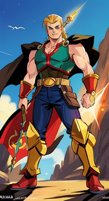 Flash Gordon Game Character in 64-bit Style