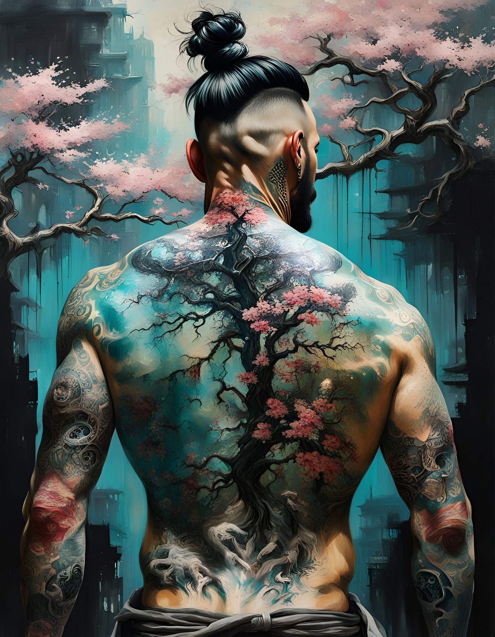 Yakuza "Shadow Sakura" Tattoo  by @Pazzini