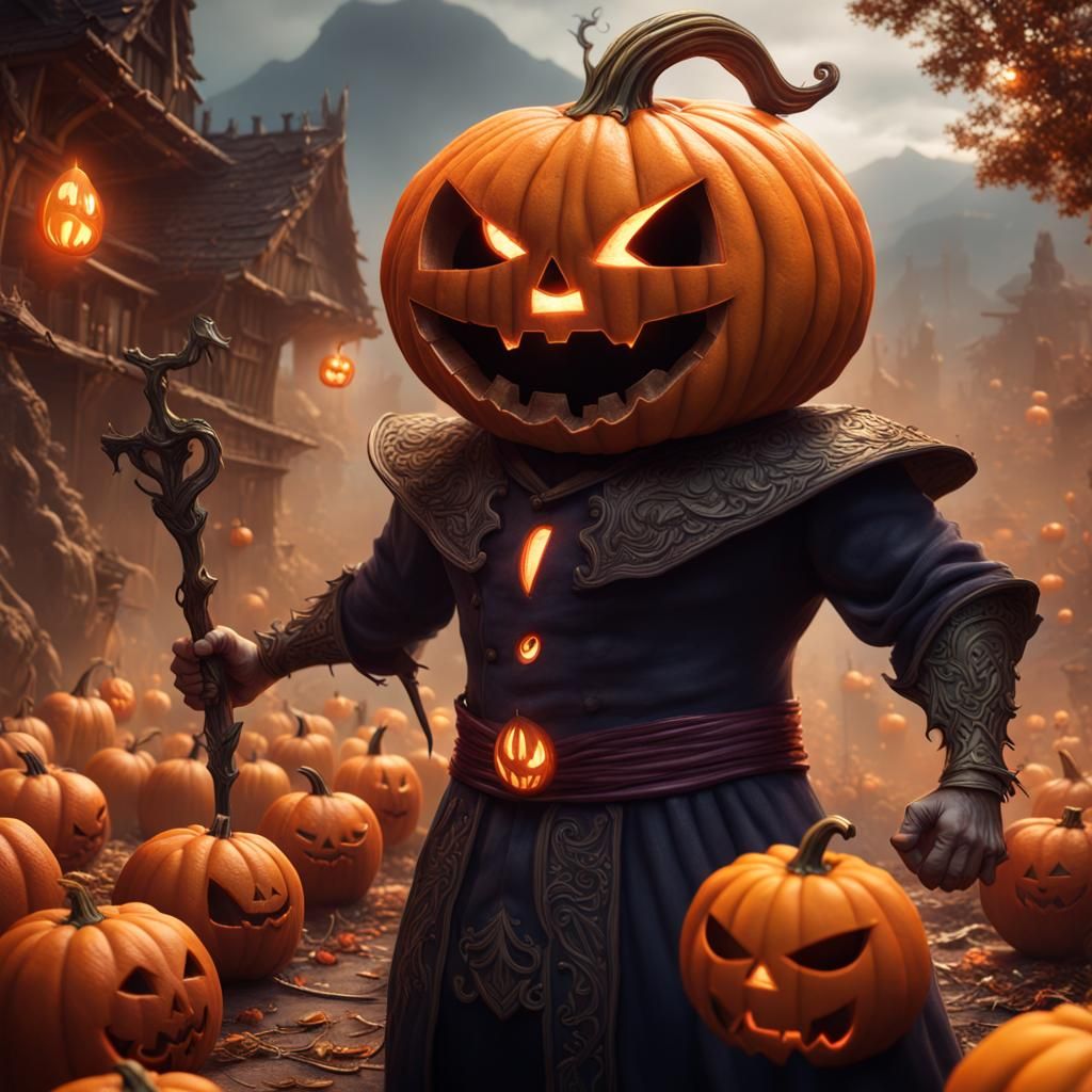 The Pumpkin Herder - AI Generated Artwork - NightCafe Creator