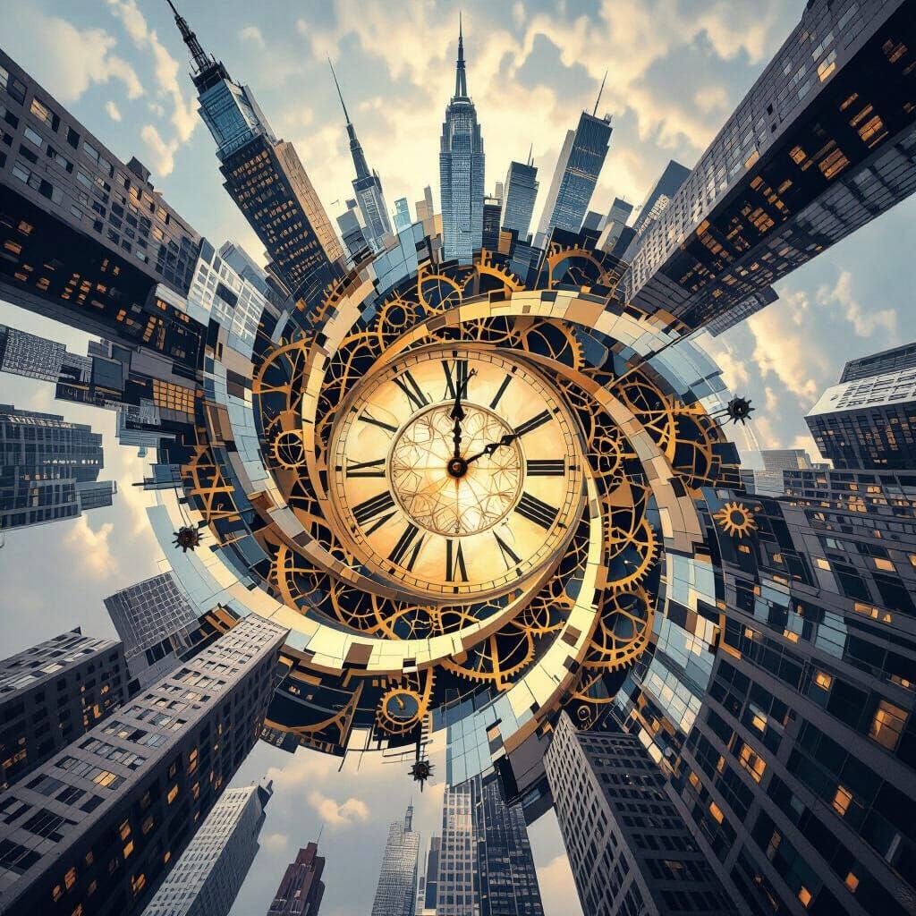 vertigo cityscape   by @fineluart