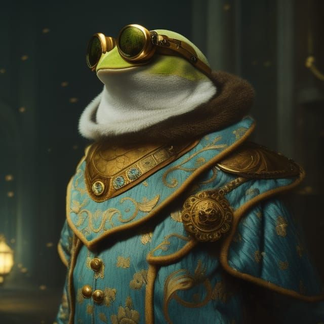 Distinguished Frog - AI Generated Artwork - NightCafe Creator