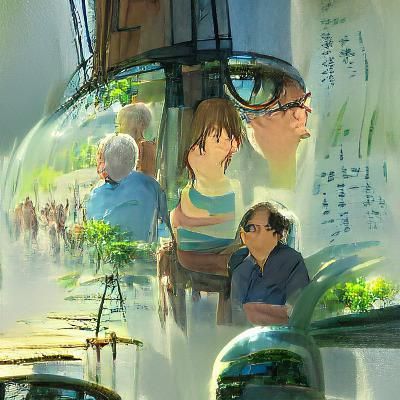 People watching