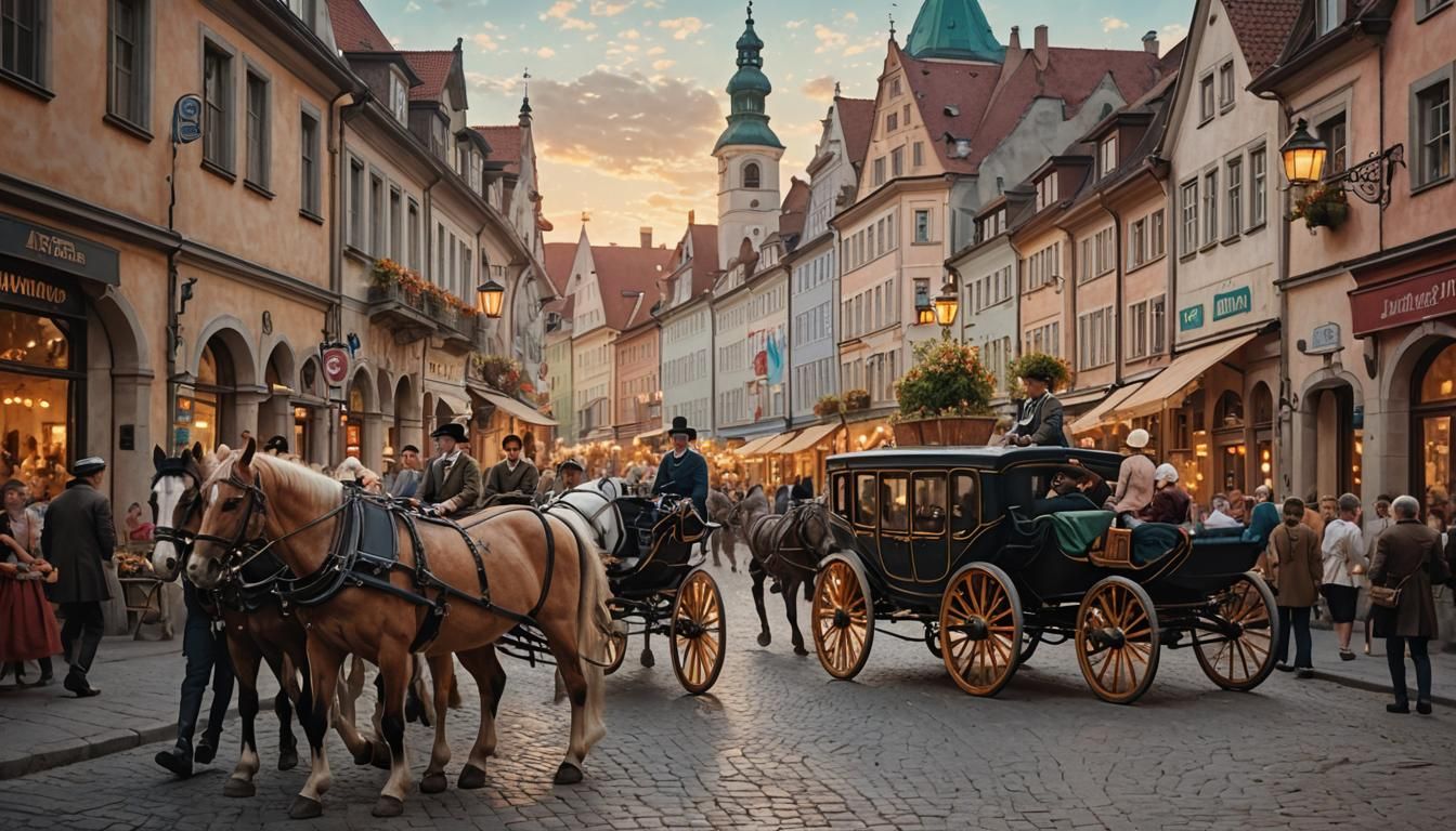 May 1, 1776, in Bavarian Bavarian Germany, downtown bustling...