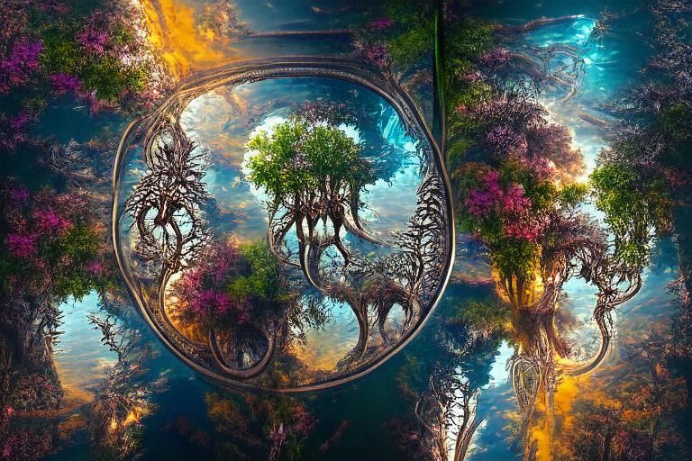 tree of life  as above so below  AI Generated Artwork  NightCafe Creator