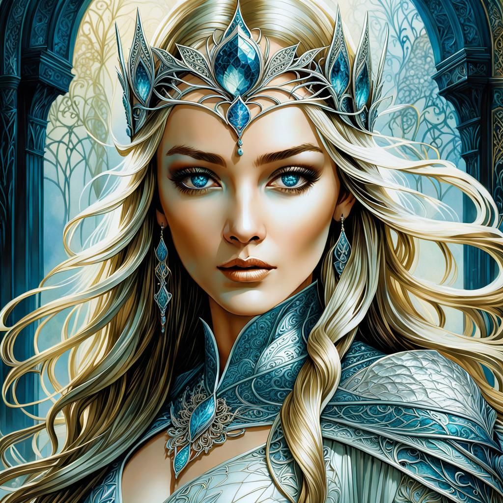 Elven princess, Dnd - AI Generated Artwork - NightCafe Creator