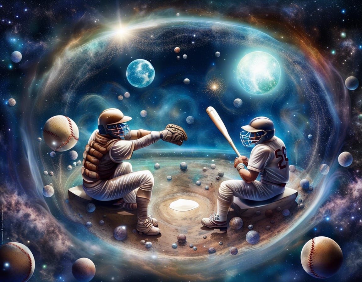 Intergalactic Baseball Game  by @DesignByNettis