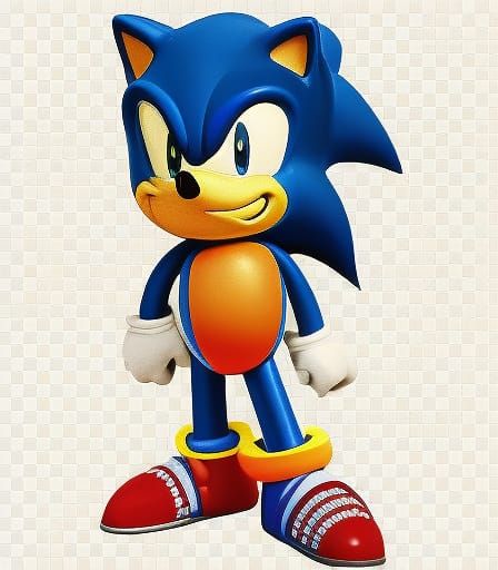 Sonic the Hedgehog Classic Sonic · Creative Fabrica