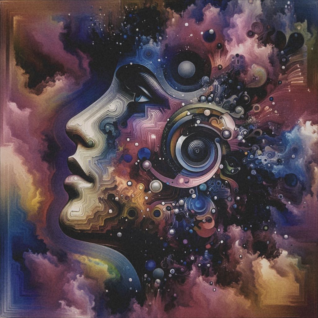 abstract surreal portrait