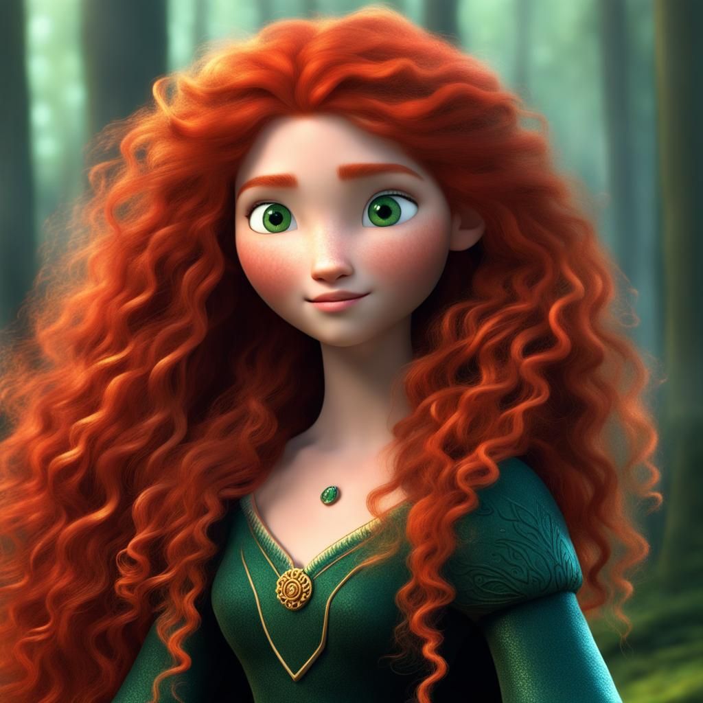 Merida In The Movie Brave - AI Generated Artwork - NightCafe Creator