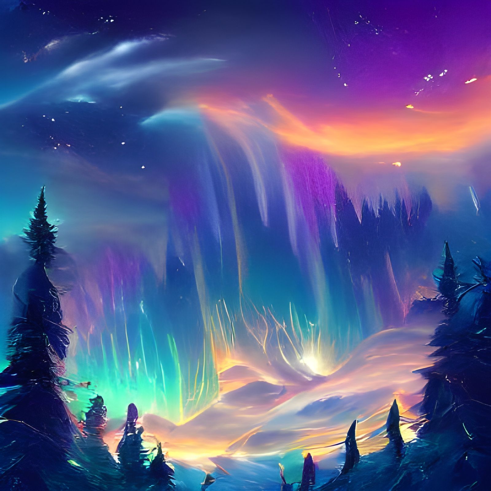 Yet Another Aurora - AI Generated Artwork - NightCafe Creator