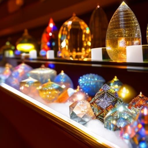 A Crystal Jewelry Shop Display r/nightcafe