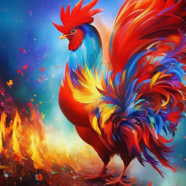Roast rooster AI Generated Artwork NightCafe Creator