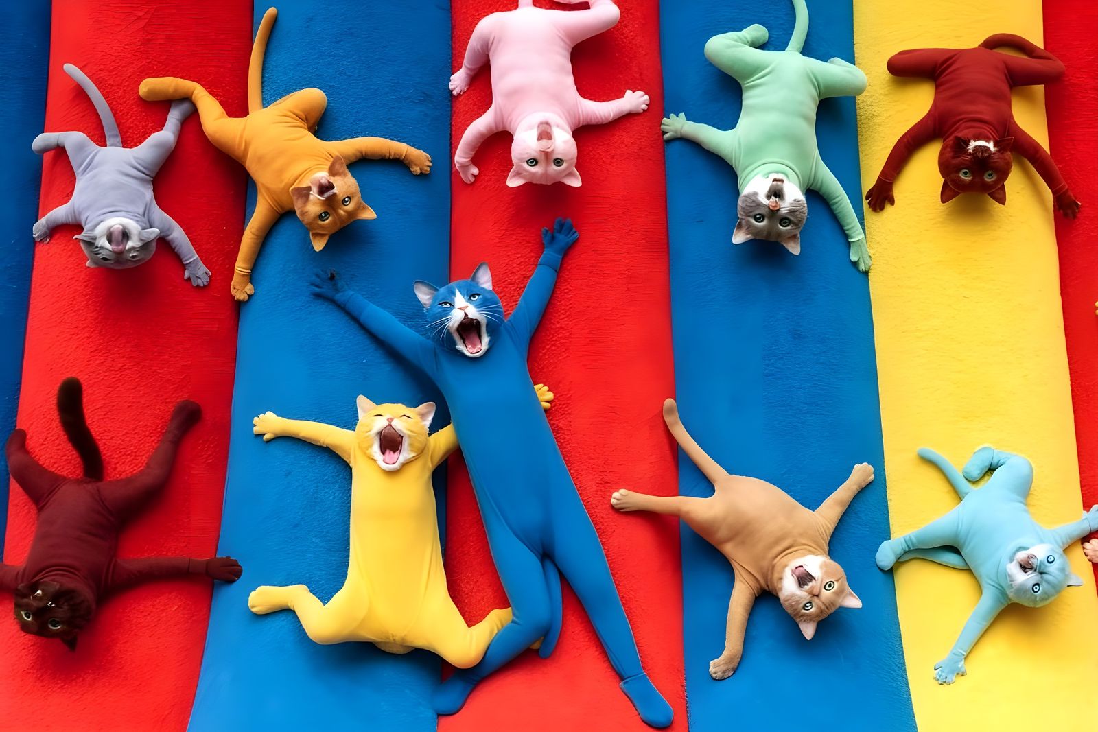 Cats Caterwauling while Cat-R-Walling  by @Gary Murakami