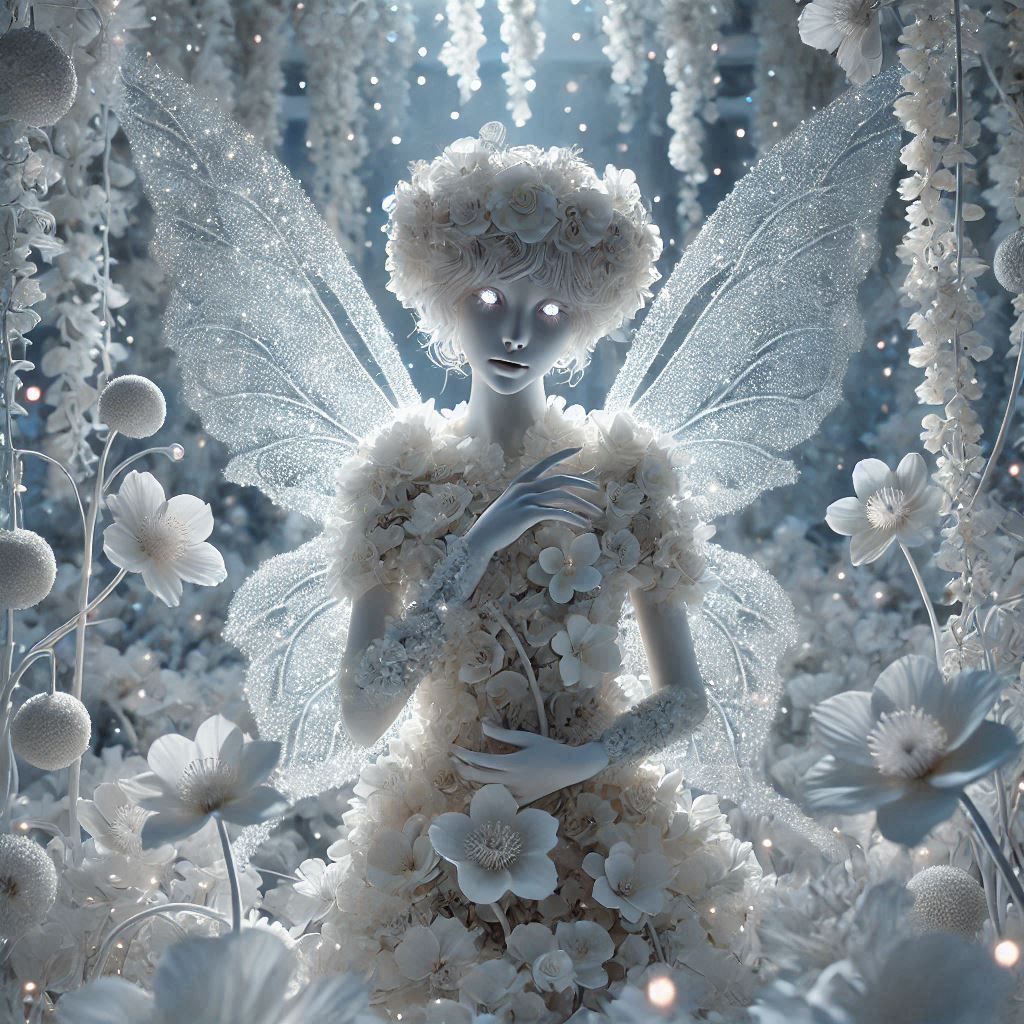 White Scabiosa Fairy