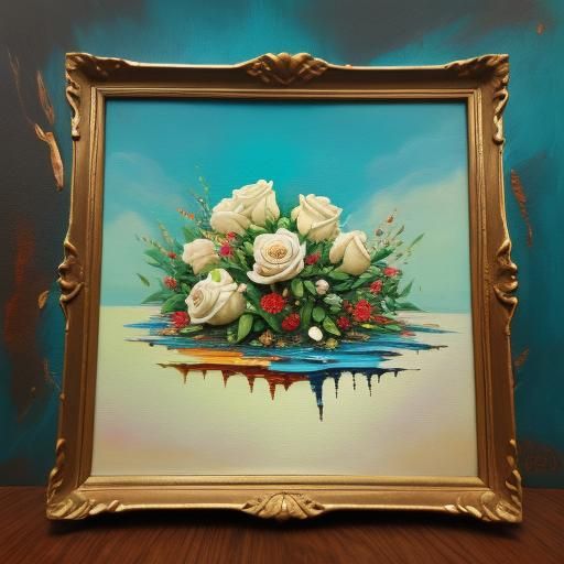 Cheongsam Model With Chocolate, in Neo-Impressionism Style